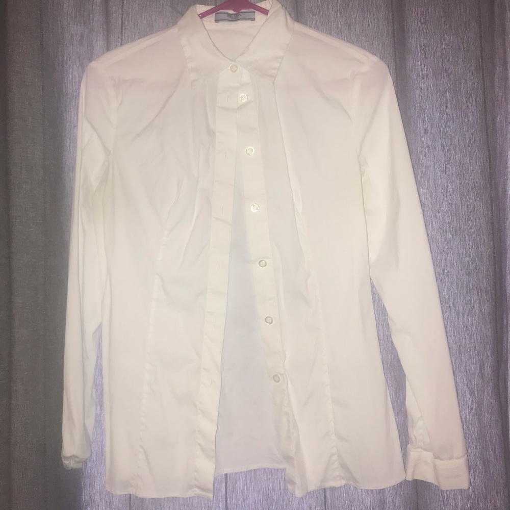 Women’s Prada white dress shirt